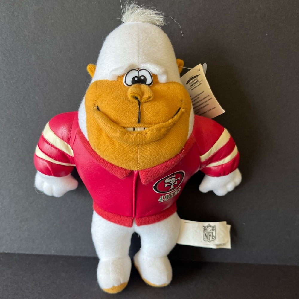 Vintage San Francisco 49ers plush monkey rare